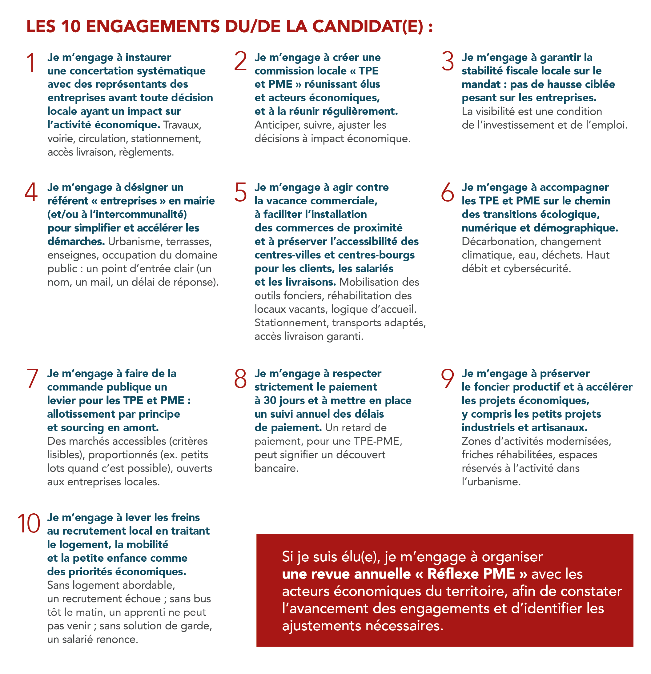 10 engagements concrets